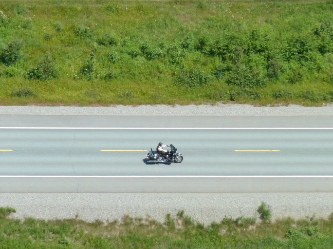 John On His Motorcycle