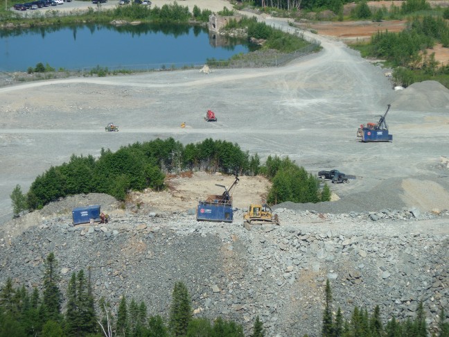 Waste Pile Drilling